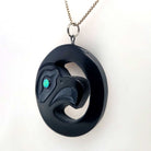 Haida Argillite Eagle Pendant by Amy Edgars