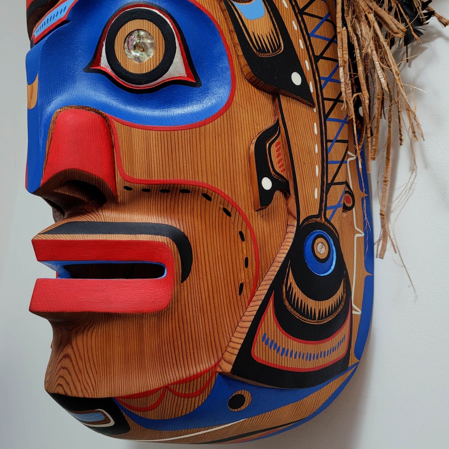 Red Cedar Salmon Mask by Kwakwaka'wakw artist Shawn Karpes