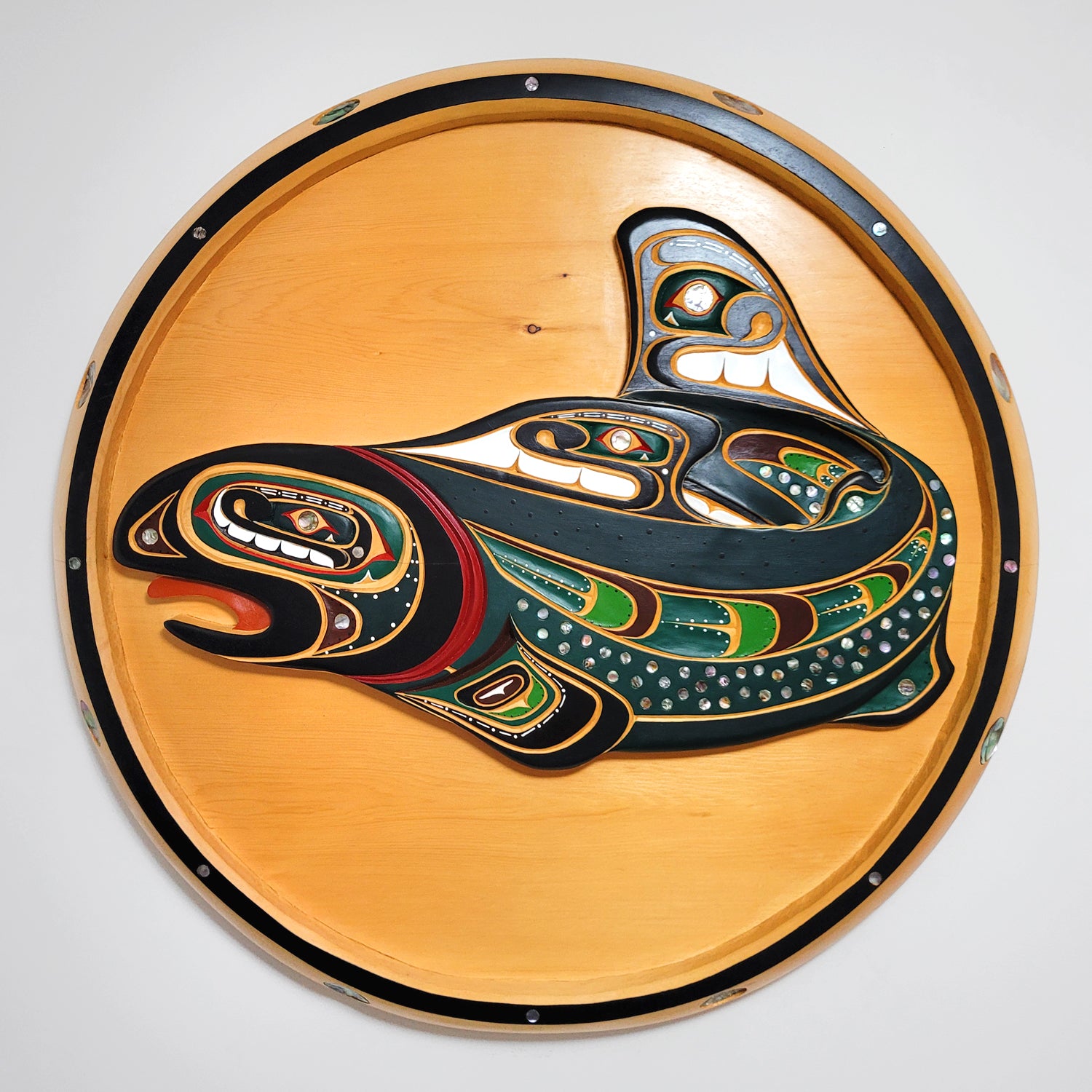 Salmon Panel by Kwakwaka'wakw artist Troy Kwaseesthala