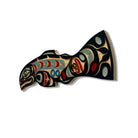 Sandblasted Salmon Panel by Kwakwaka'wakw artist Trevor Hunt