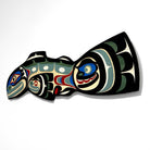 Sandblasted Salmon Panel by Kwakwaka'wakw artist Trevor Hunt