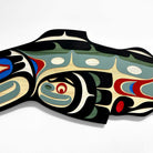 Sandblasted Salmon Panel by Kwakwaka'wakw artist Trevor Hunt
