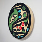 Sandblasted Cedar Bear Panel by Kwakwaka'wakw artist Trevor Hunt