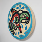 Sandblasted Cedar Orca Panel by Kwakwaka'wakw artist Trevor Hunt