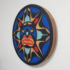 Sandblasted Cedar Sun Panel by Kwakwaka'wakw artist Trevor Hunt