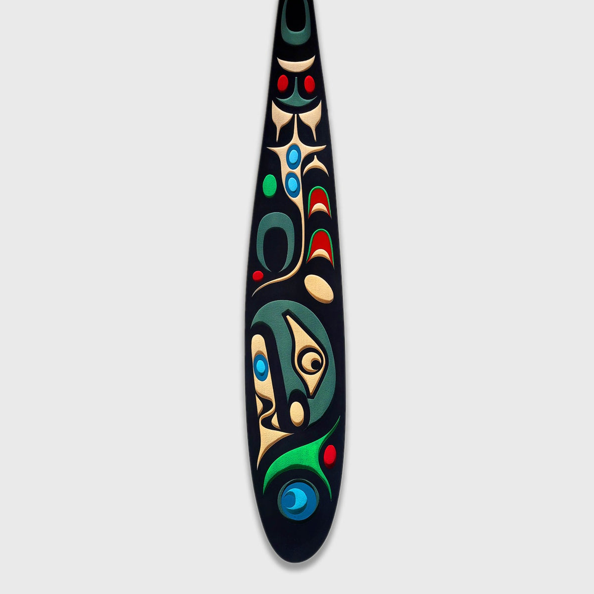 Sandblasted Killer Whale Paddle by Trevor Hunt, Kwakiutl – Spirits of ...
