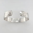 Silver Hummingbird Bracelet by Tsimshian artist Bill Helin