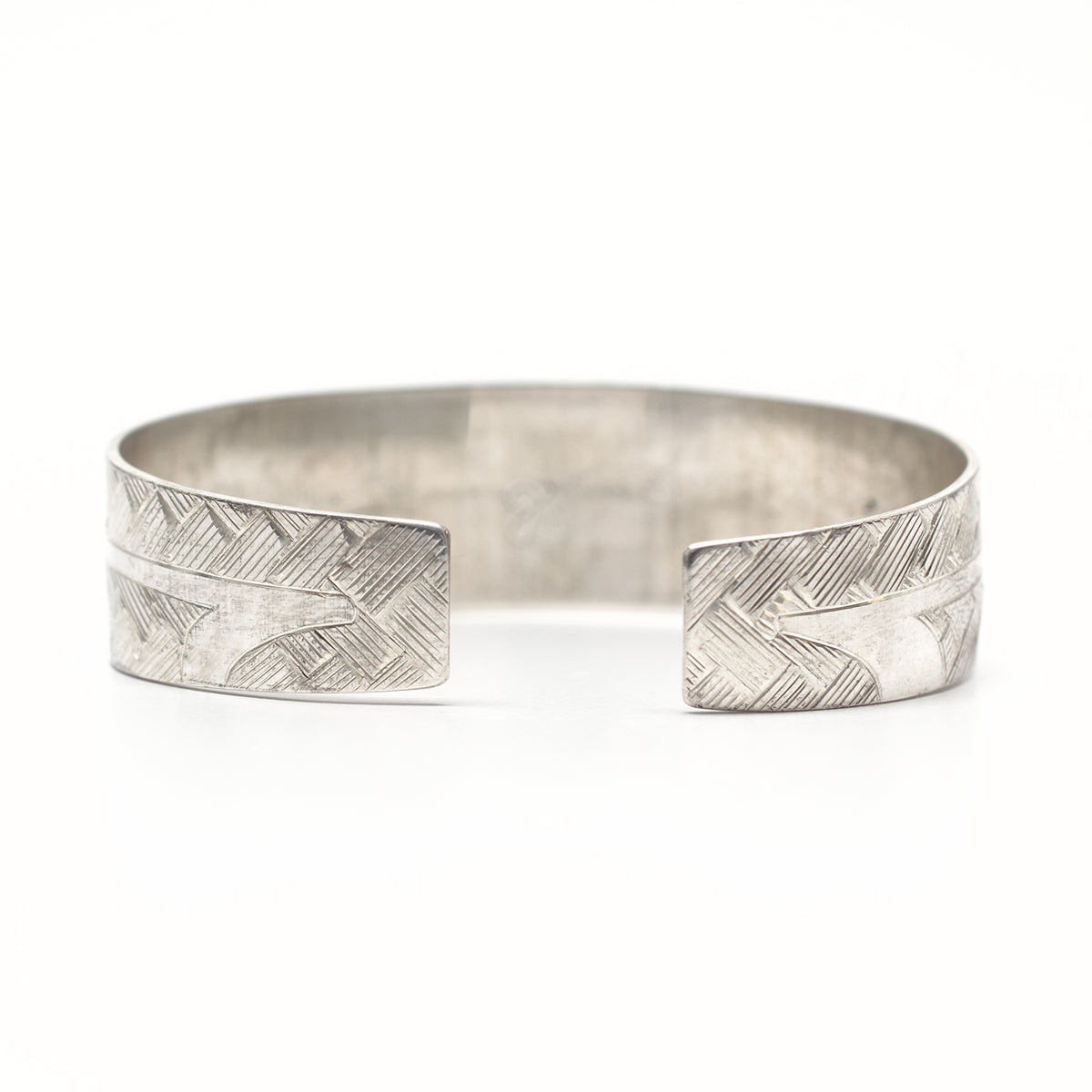 Silver Eagle Bracelet by Coast Salish artist Jody Sparrow