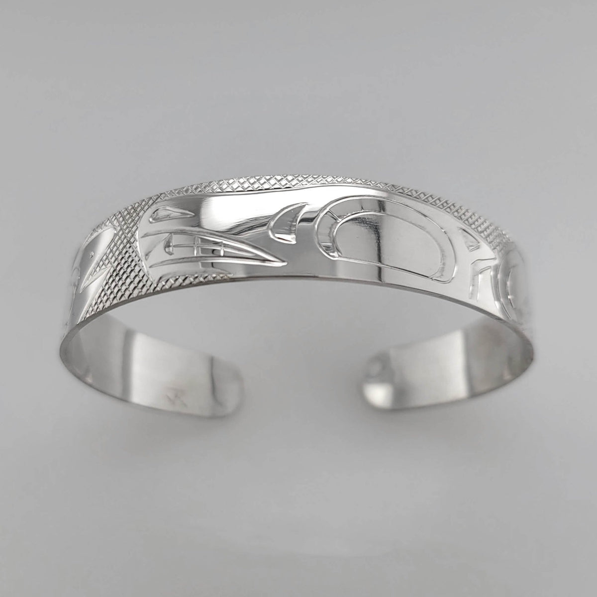 Silver Bear Bracelet by Justin Rivard, Cree – Spirits of the West Coast ...