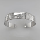 Silver Bear Bracelet by Cree artist Justin Rivard