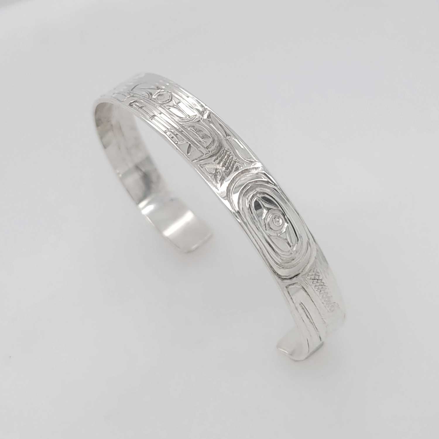 Silver Bear Bracelet by Kwakwaka'wakw artist Don Wadhams