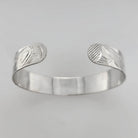 Silver Bear Bracelet by Cree artist Justin Rivard