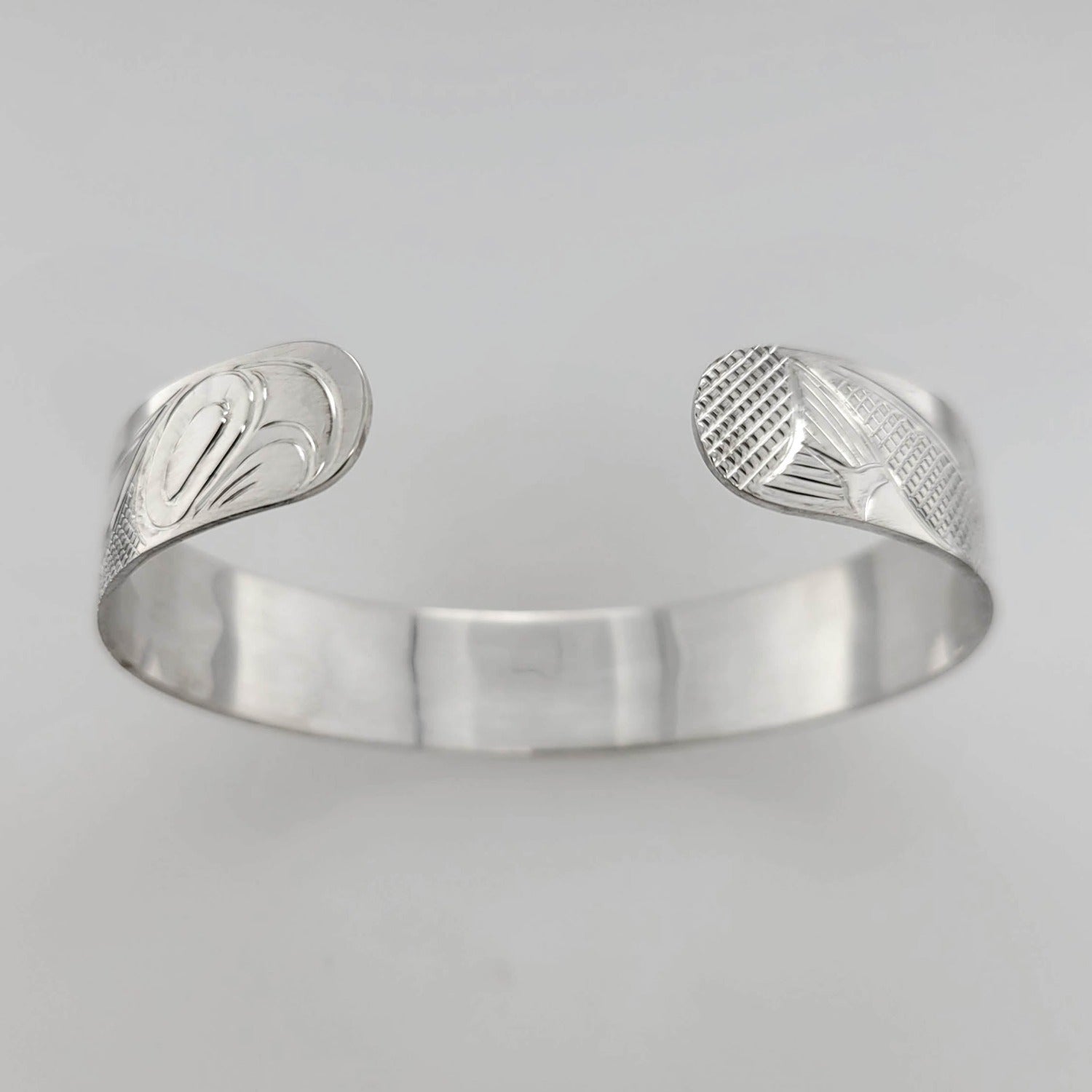 Silver Bear Bracelet by Cree artist Justin Rivard