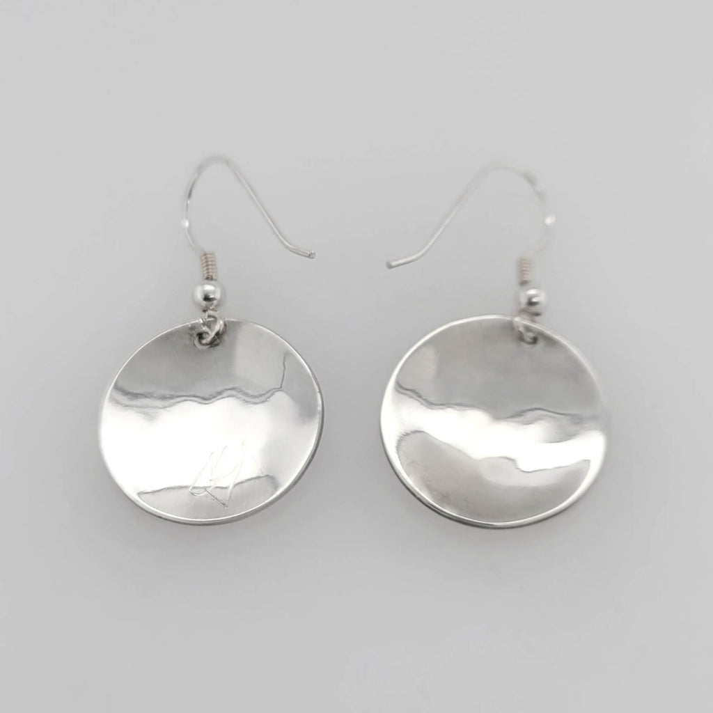 Silver Bear Earrings by Haida artist Carmen Goertzen