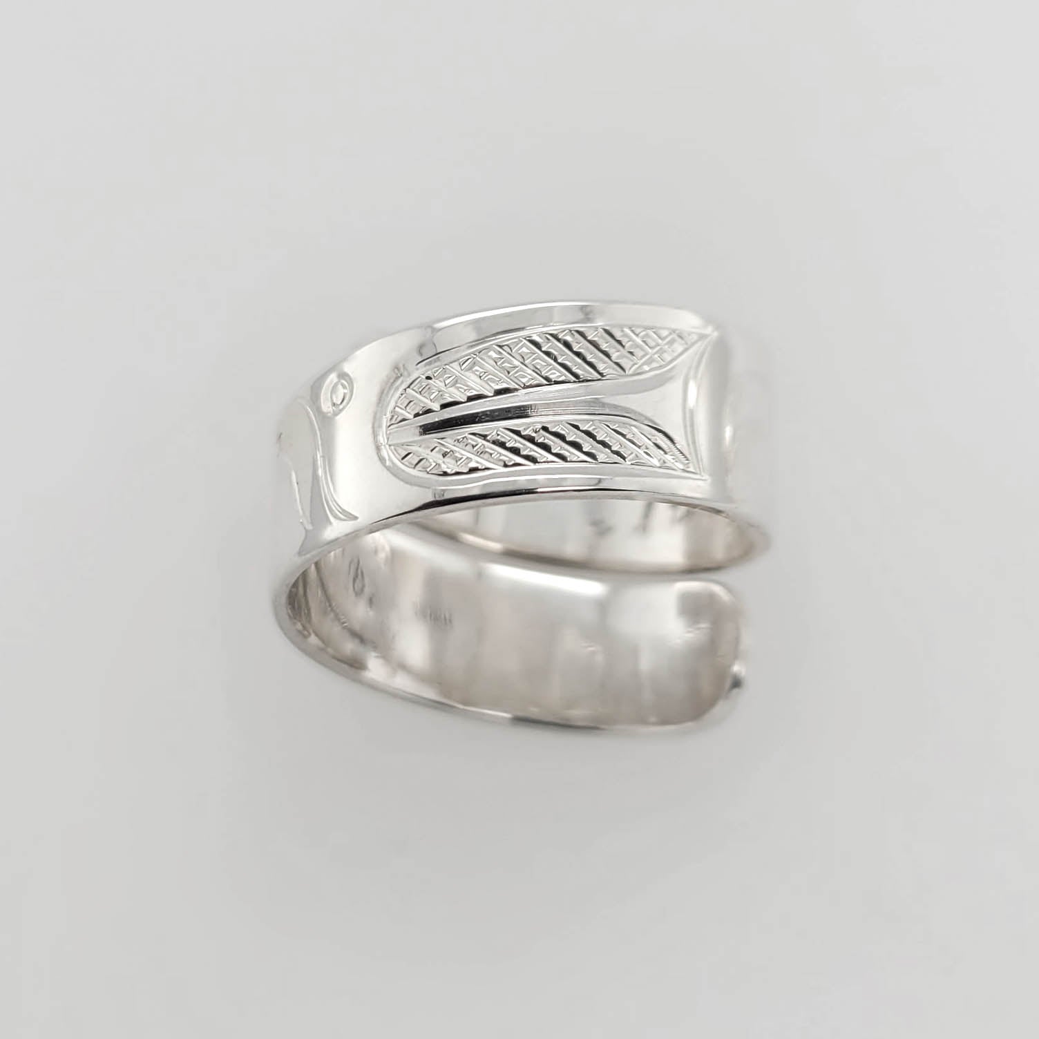 Silver Bear Wrap Ring by Kwakwaka'wakw artist Chris Cook