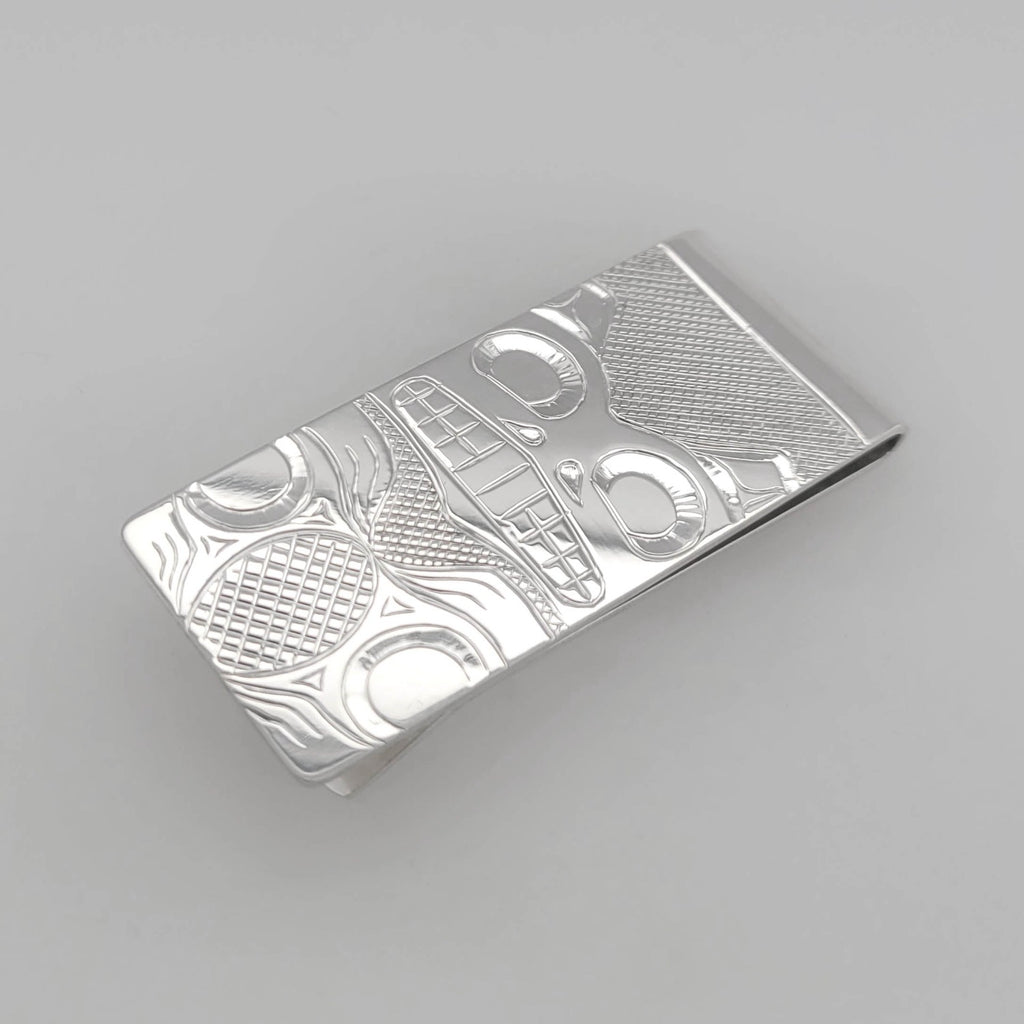 First Nations Silver Money Clips by Cree artist Justin Rivard
