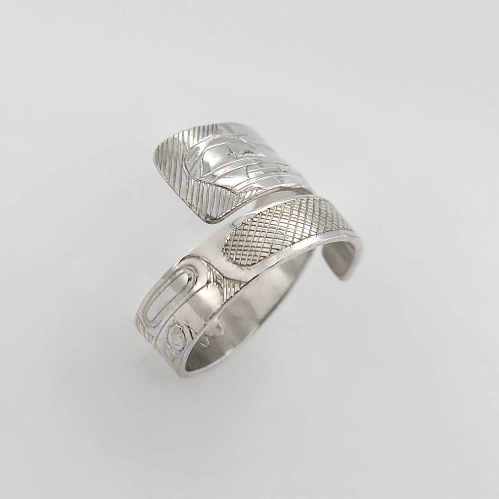 Silver Beaver Wrap Ring by Haida artist Andrew Williams