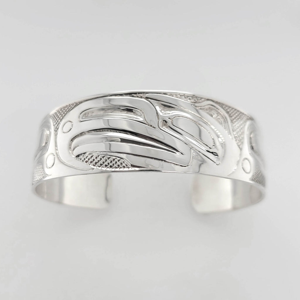 Silver Eagle Bracelet by Haida artist Carmen Goertzen