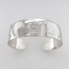 Silver Eagle Bracelet by Cree artist Justin Rivard