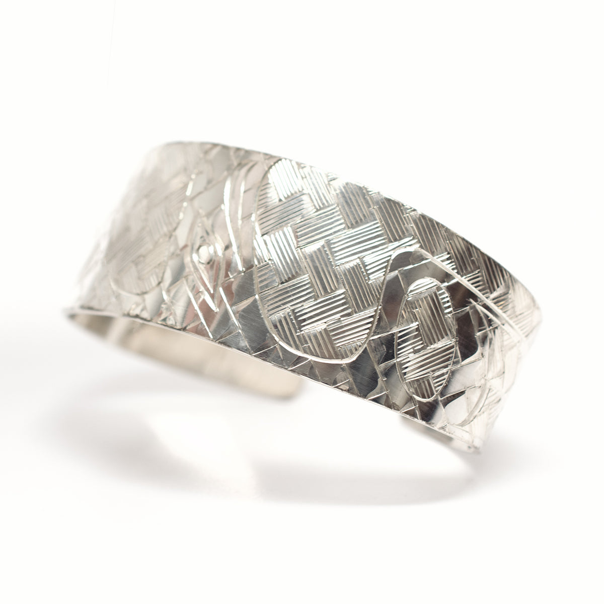 Silver Eagle Bracelet by Coast Salish artist Jody Sparrow
