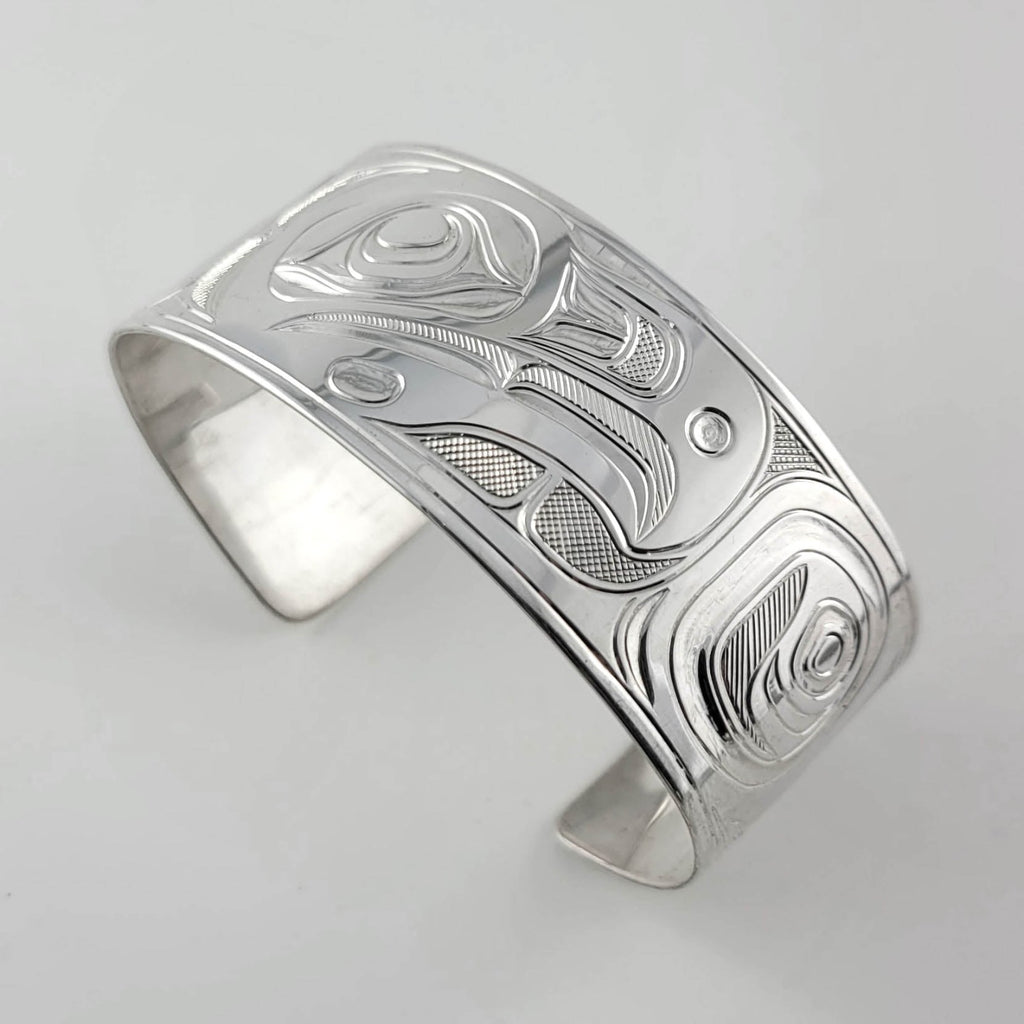 Silver Eagle Bracelet by Indigenous artist Joe Wilson