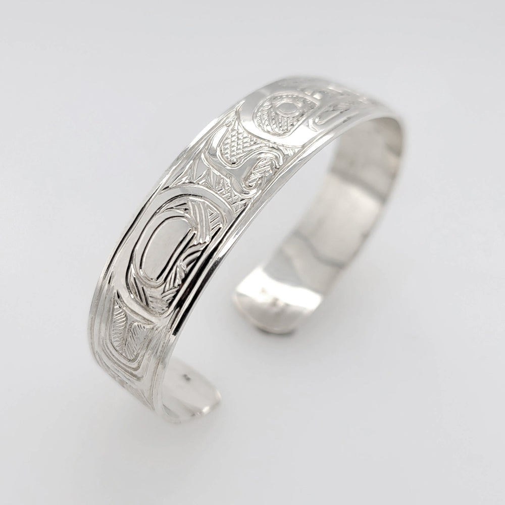 Silver Eagle Bracelet by Tsimshian artist Bill Helin