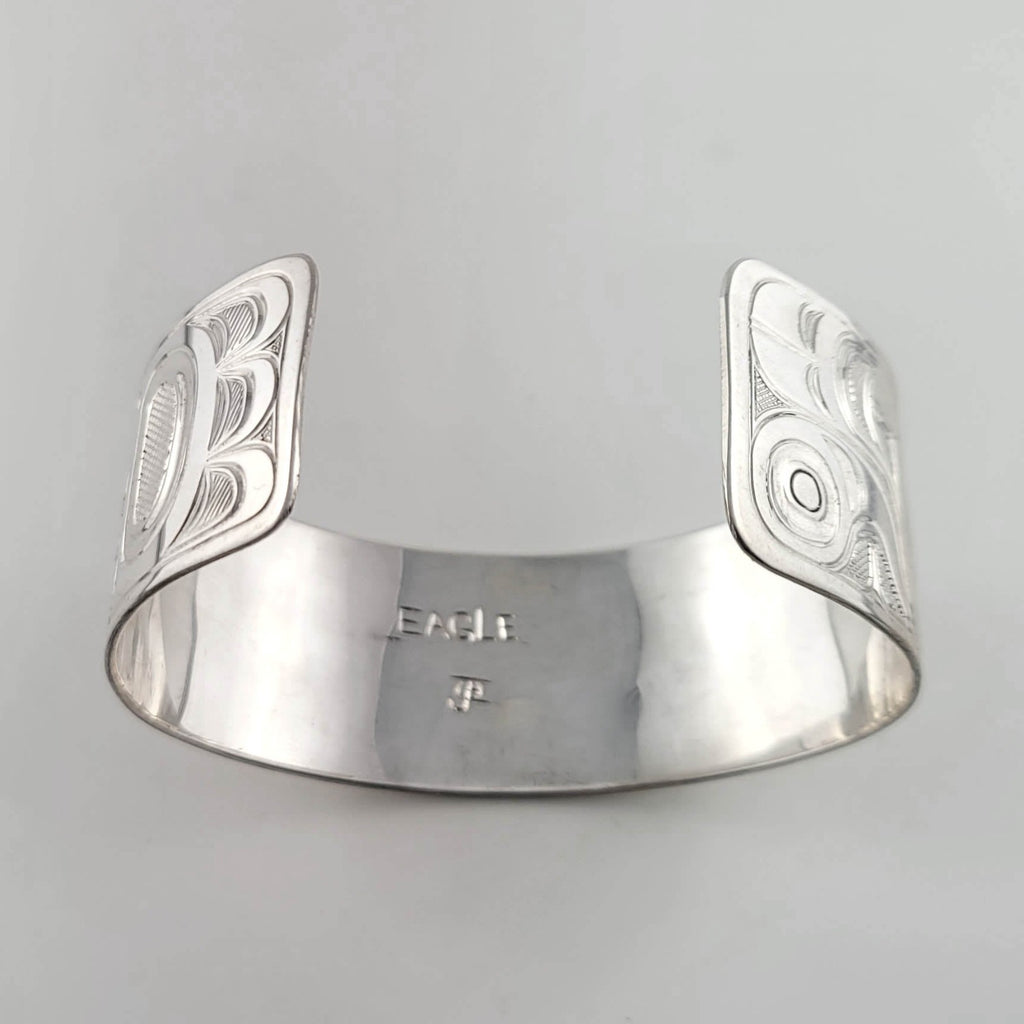 Silver Eagle Bracelet by Indigenous artist Joe Wilson