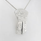 Silver Eagle Copper Pendant by Nuxalk artist Kelly Robinson