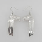 Silver Eagle Earrings by Haida artist Garner Moody