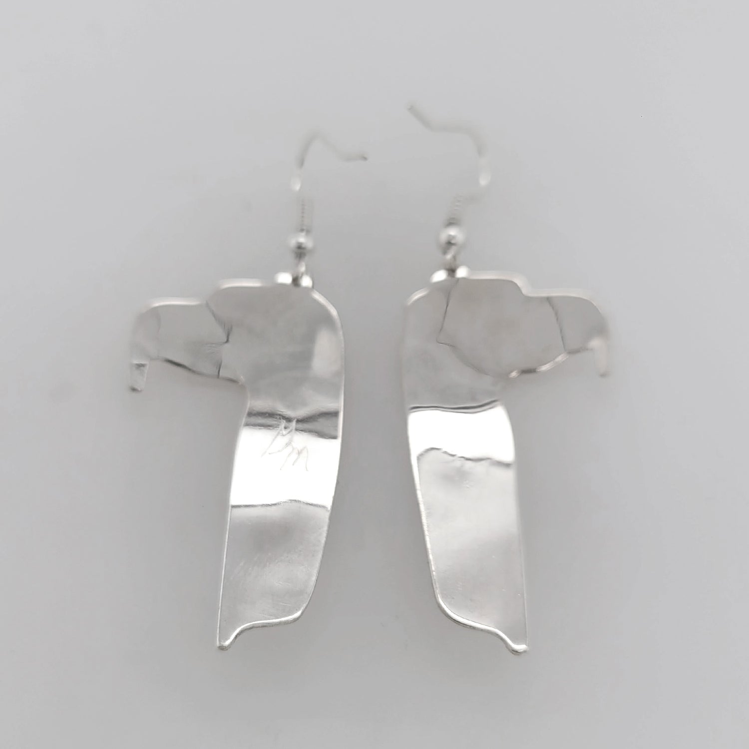 Silver Eagle Earrings by Haida artist Garner Moody