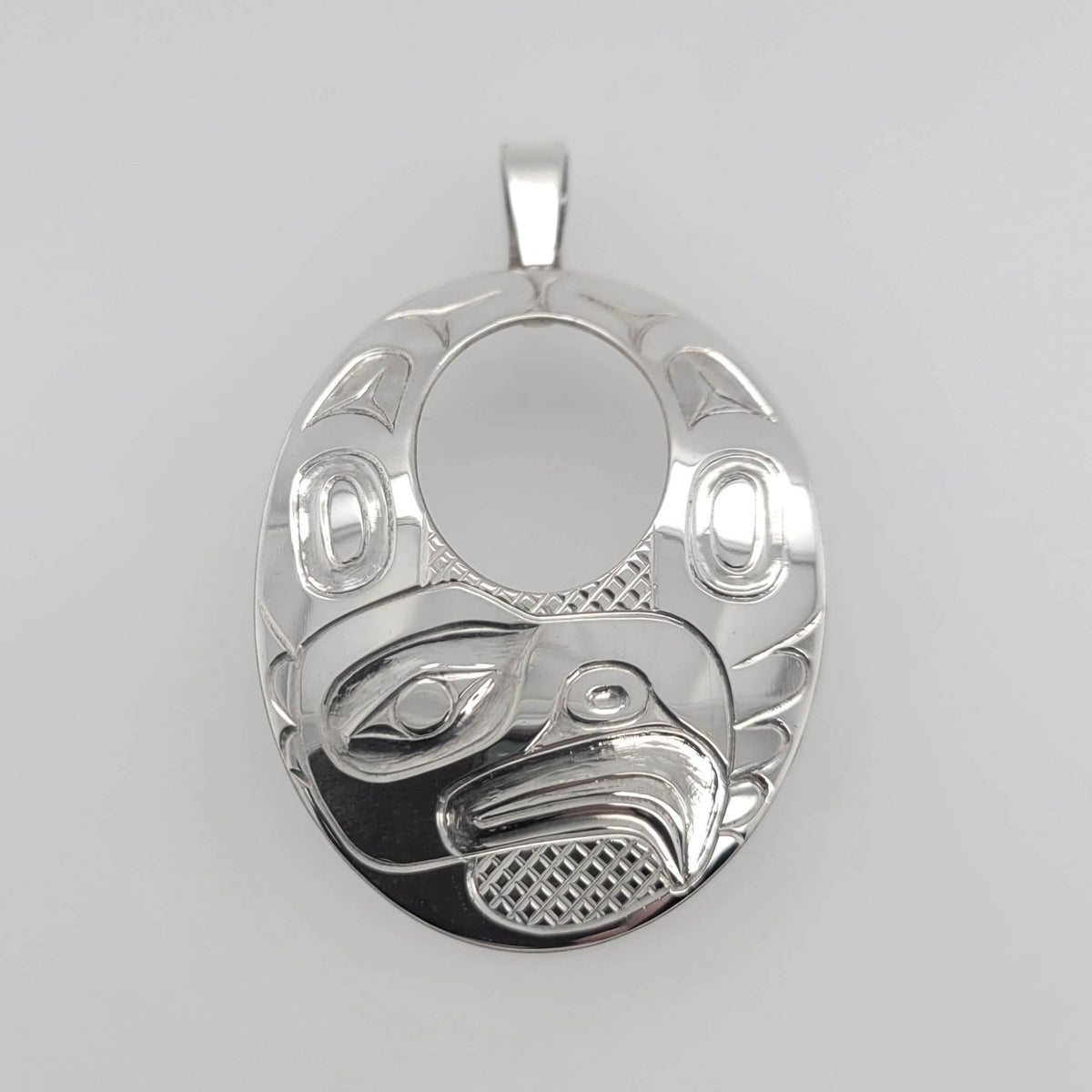 Eagle Silver Pendant by Haida artist Derek White – Spirits of the West ...