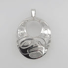 Silver Eagle Pendant by Haida artist Derek White