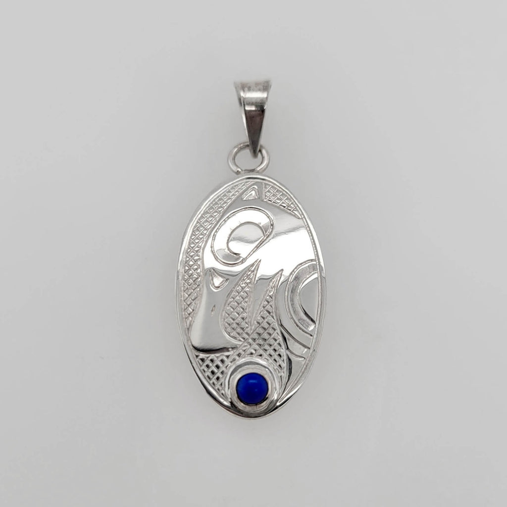 Indigenous Silver Eagle Pendant by Justin Rivard