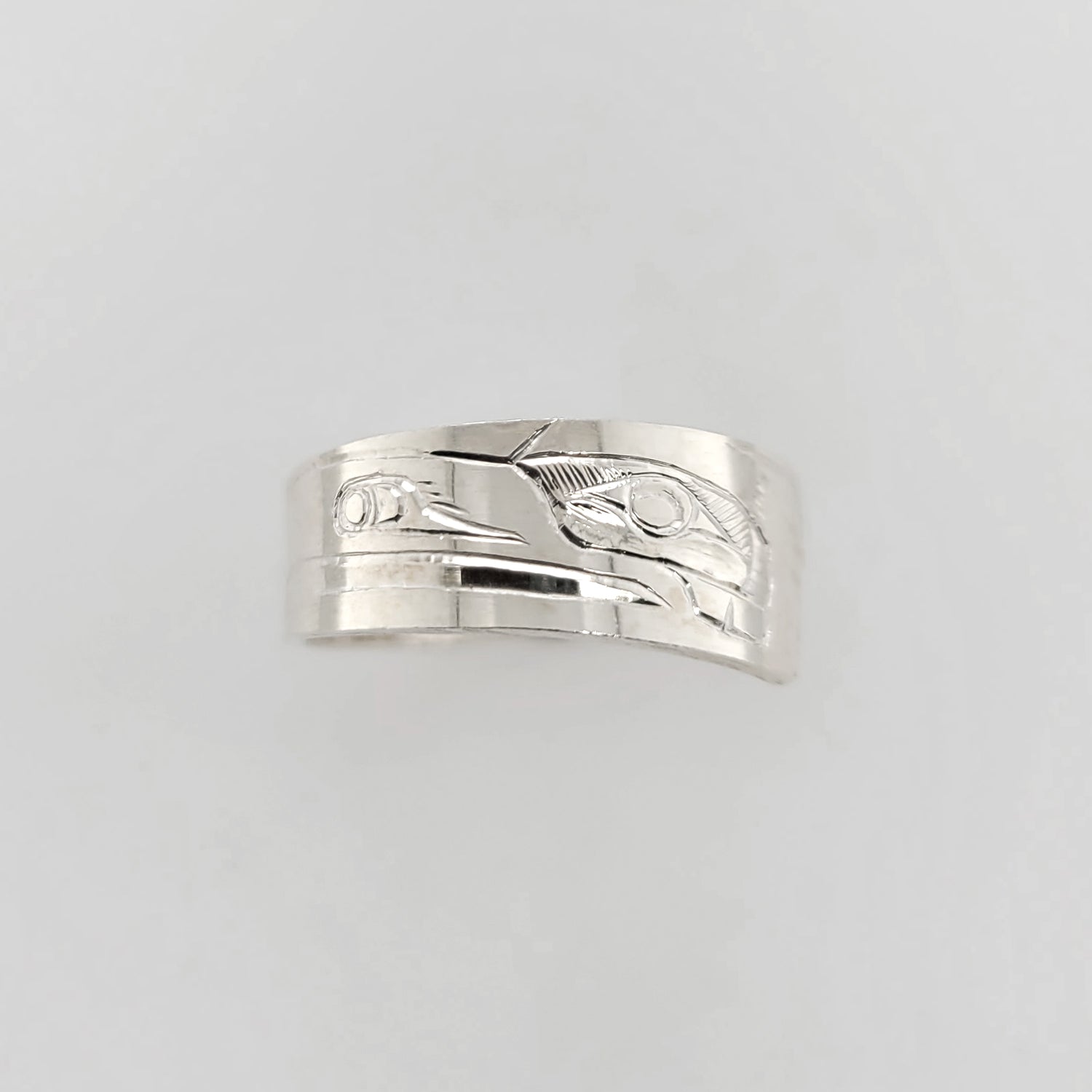 Silver Eagle Ring by Kwakwaka'wakw artist Mike Sedgemore