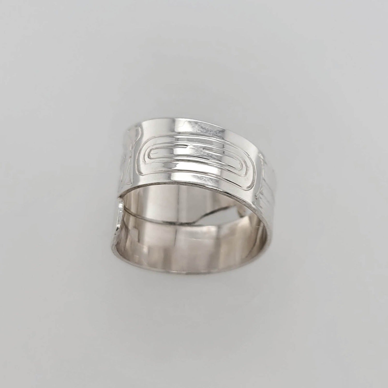 Indigenous Silver Wrap Ring by Haida artist Garner Moody