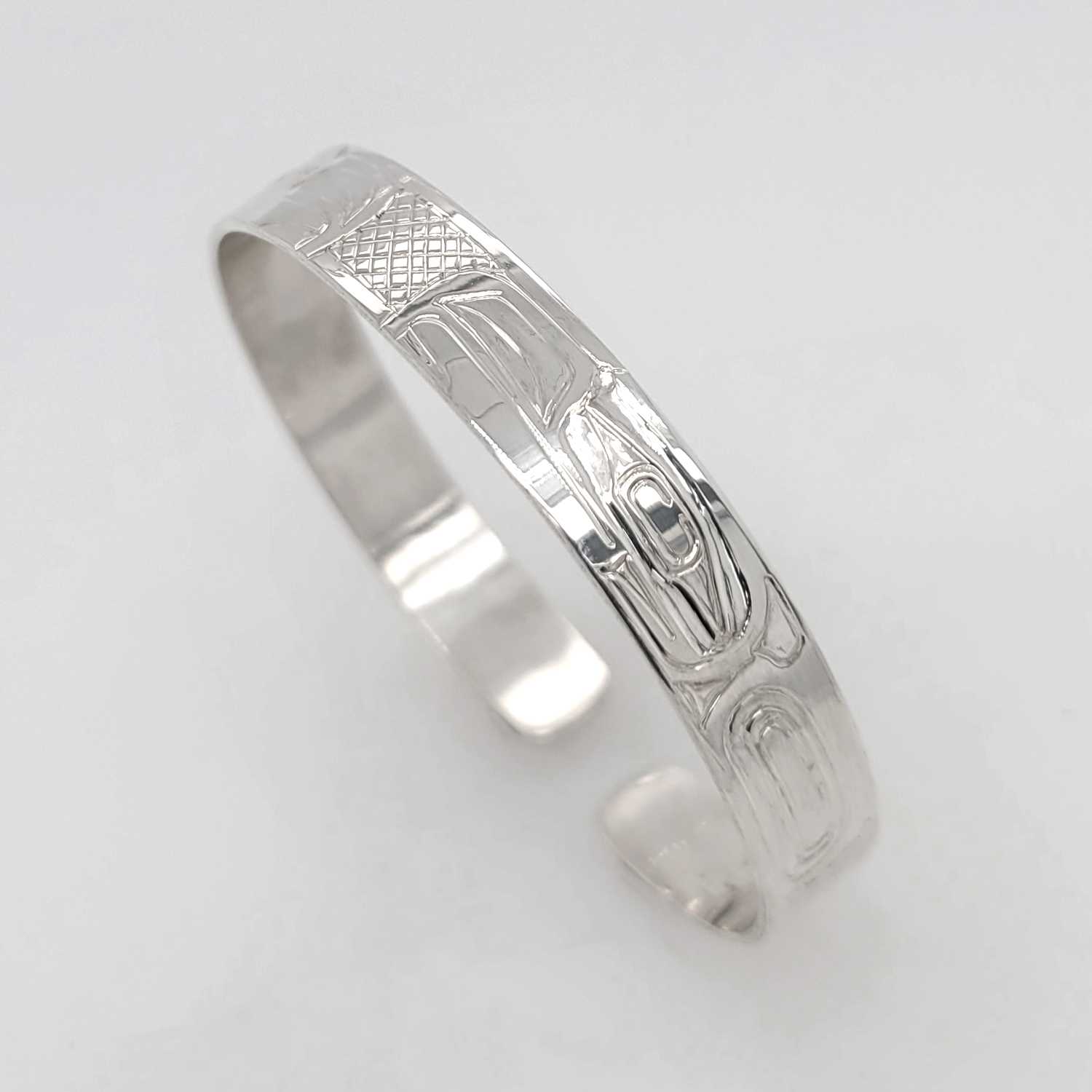 Silver Eagles Bracelet by Haida artist Garner Moody