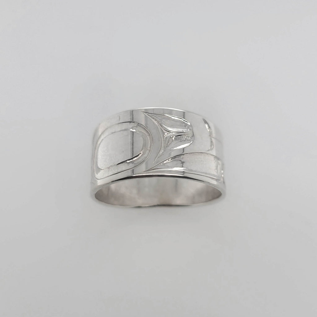 Indigenous Formline Silver Ring by Haida artist Robin Rorick