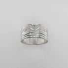 Indigenous Silver Frog Ring by Haida artist Robin Rorick