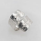 Silver Frog & Beaver Wrap Ring by Kwakwaka'wakw artist Don Wadhams