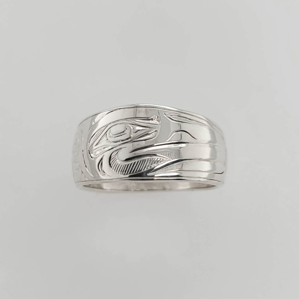 Silver Hummingbird Ring by Joe Wilson