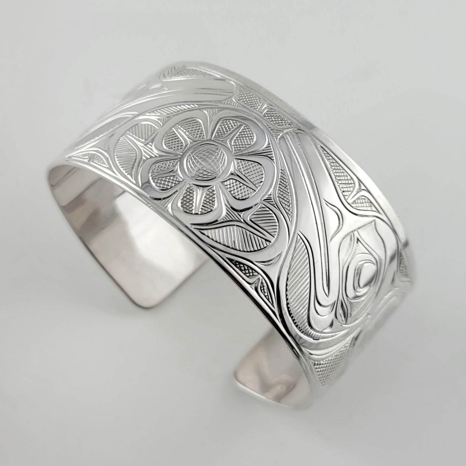 Silver Hummingbirds Bracelet by Indigenous artist Joe Wilson