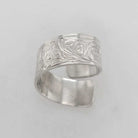 Silver Hummingbirds Wrap Ring by Kwakwaka'wakw artist Don Wadhams