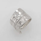 Silver Dorsal Fin Wrap Ring by Coast Salish artist Jody Sparrow