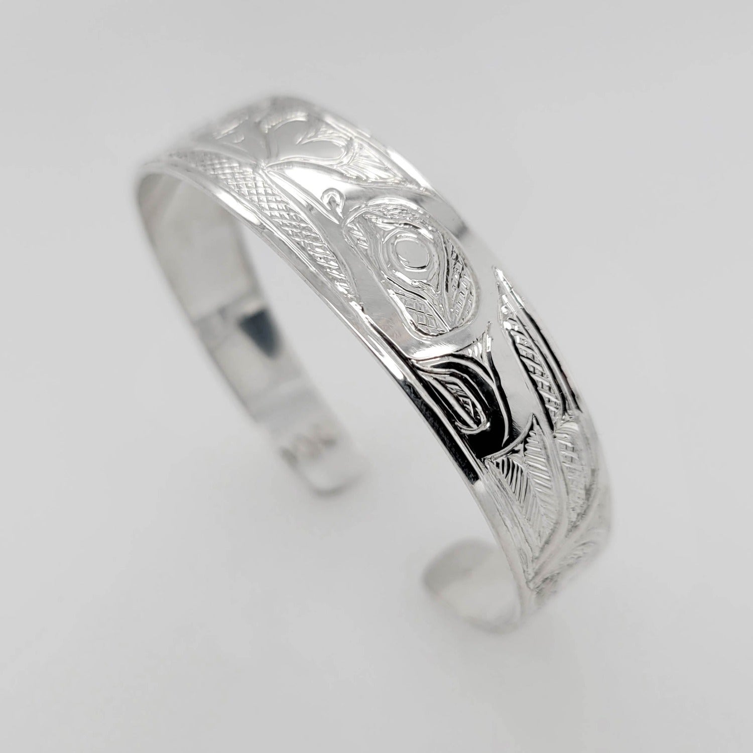 Silver Love Birds Bracelet by Tsimshian artist Bill Helin