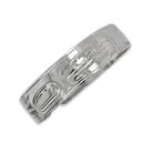 Silver Raven and Eagle Bracelet by Haida artist Garner Moody