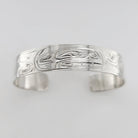 Silver Killer Whale Bracelet by Kwakwaka'wakw Native artist Don Wadhams