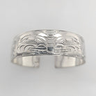 Silver Orca Bracelet by Kwakwaka'wakw artist Chris Cook