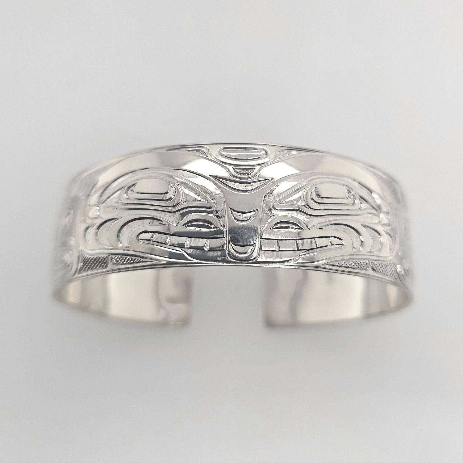 Silver Orca Bracelet by Kwakwaka'wakw artist Chris Cook