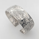 Silver Orca Bracelet by Kwakwaka'wakw artist Chris Cook