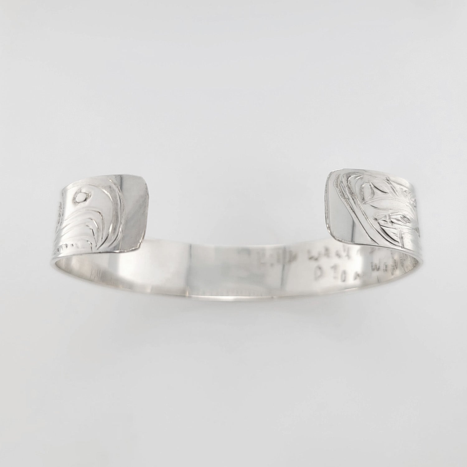 Silver Killer Whale Bracelet by Kwakwaka'wakw Native artist Don Wadhams